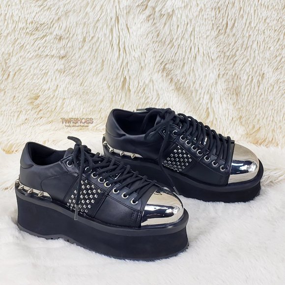 Demonia Gravedigger Unisex Oxdford Shoe main image 15
